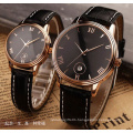 Water Resistant Quartz Movement Momen Watch with Date Function